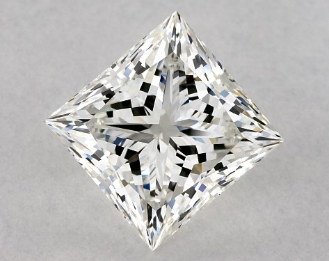 GIA 2.01 Carat H-VS1 Ideal Cut Princess Diamond