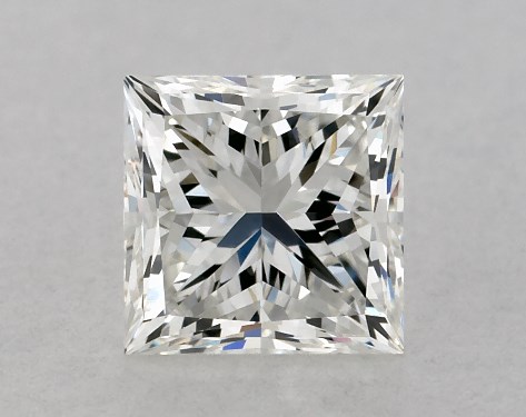 GIA 1.00 Carat H-VS2 Very Good Cut Princess Diamond