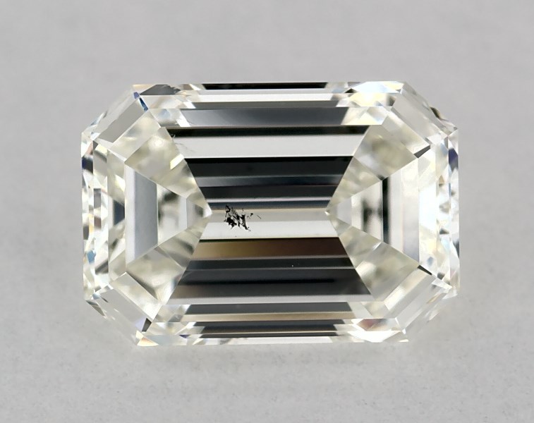 1 carat emerald diamond, I SI1
