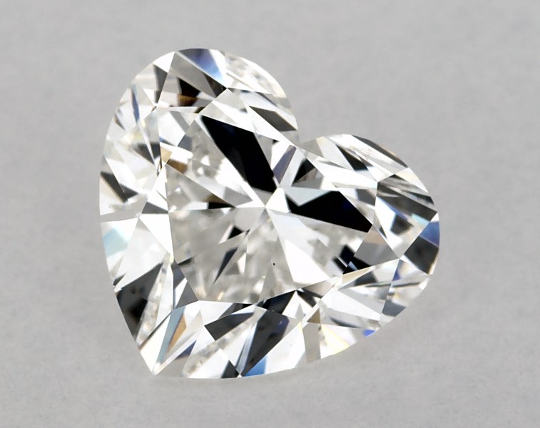 2.31 carat heart diamond, F VS1