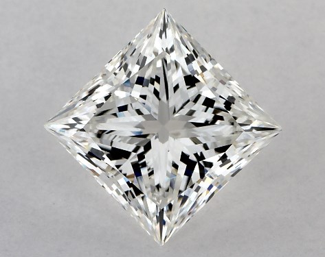 GIA 3.03 Carat G-VS2 Ideal Cut Princess Diamond