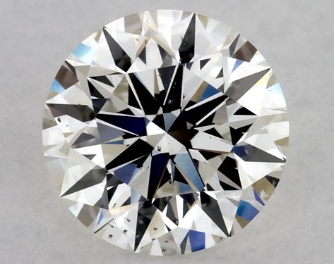 GIA 0.80 Carat H-SI1 Excellent Cut Round Diamond