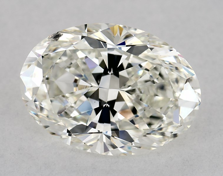 2.4 carat oval diamond, I SI1