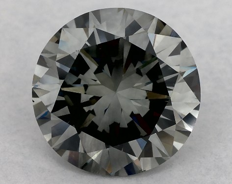 GIA 2.00 Carat Fancy Gray-SI1 Round Cut Natural Diamond