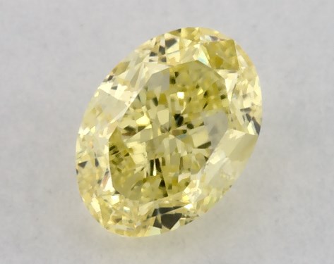 GIA 0.30 Carat Fancy Intense Yellow-SI1 Oval Cut Natural Diamond