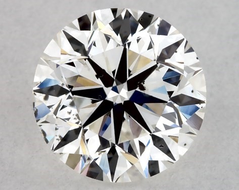 GIA 1.00 Carat H-SI2 Very Good Cut Round Diamond