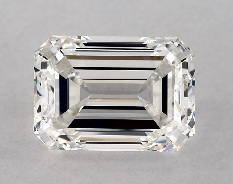 GIA 4.03 Carat H-VVS2 Very Good Cut Emerald Diamond