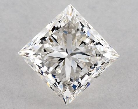 GIA 1.01 Carat H-VS1 Ideal Cut Princess Diamond