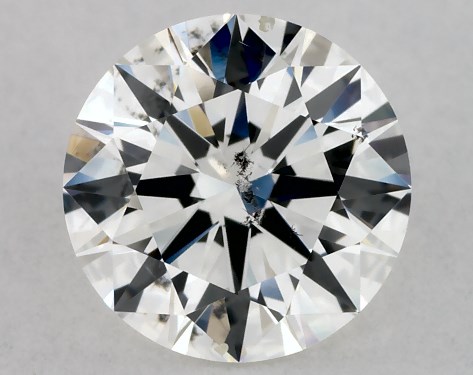 GIA 1.02 Carat H-SI2 Excellent Cut Round Natural Diamond