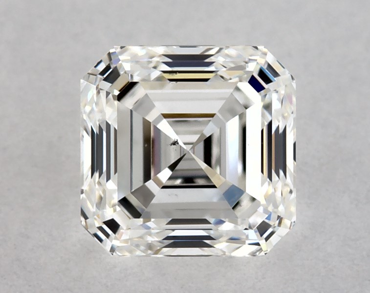 0.6 carat asscher diamond, H SI1