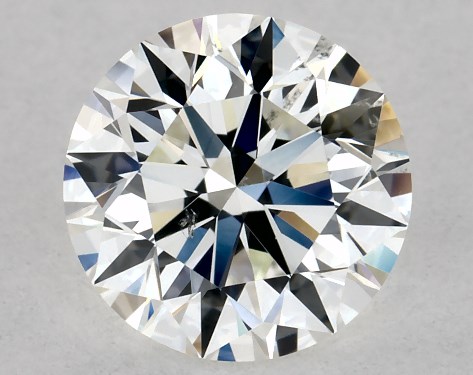 GIA 0.80 Carat H-SI1 Excellent Cut Round Diamond