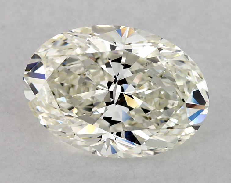 4.01 carat oval diamond, I SI1