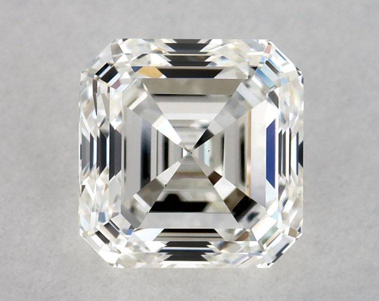 0.82 carat asscher diamond, I VS2