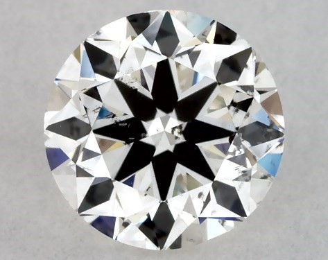 GIA 1.00 Carat H-SI2 Very Good Cut Round Diamond