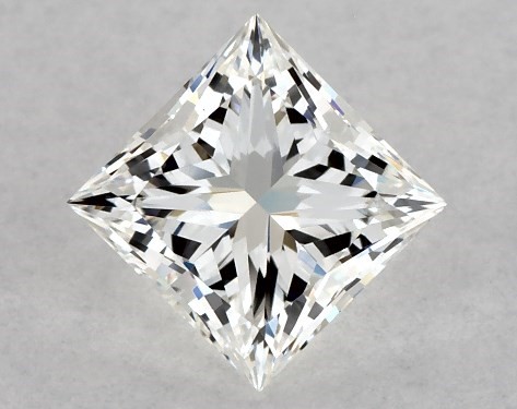 GIA 1.00 Carat G-VS2 Ideal Cut Princess Diamond