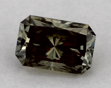 IGI 0.36 Carat Fancy Greyish Green-VVS2 Radiant Cut Lab-Grown Diamond