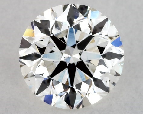 GIA 1.00 Carat H-SI2 Very Good Cut Round Diamond
