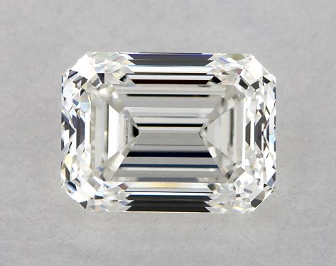 GIA 1.00 Carat H-VS1 Very Good Cut Emerald Diamond