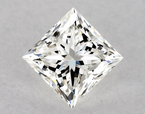 GIA 1.01 Carat H-VS1 Ideal Cut Princess Diamond