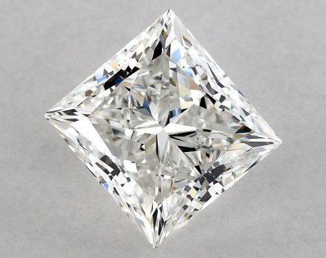 GIA 1.00 Carat H-VVS2 Ideal Cut Princess Diamond