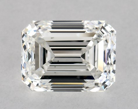 GIA 1.00 Carat G-VS2 Very Good Cut Emerald Diamond