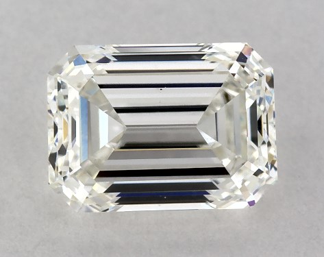 GIA 1.00 Carat H-VS2 Very Good Cut Emerald Diamond