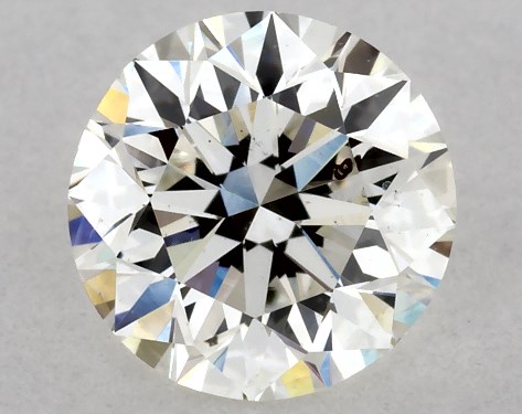 GIA 1.00 Carat H-SI2 Excellent Cut Round Natural Diamond