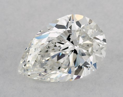GIA 1.00 Carat G-VS2 Very Good Cut Pear Diamond