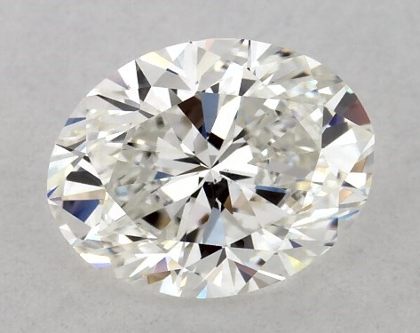 GIA 1.00 Carat H-VS2 Good Cut Oval Natural Diamond