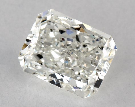 GIA 1.00 Carat I-SI1 Ideal Cut Radiant Natural Diamond