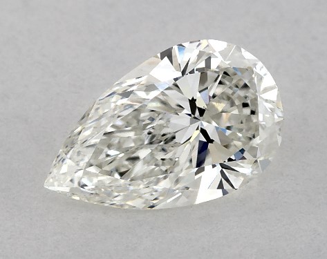 GIA 1.00 Carat H-VS2 Ideal Cut Pear Diamond