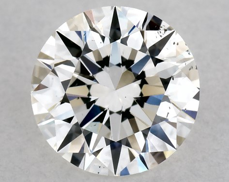 GIA 0.75 Carat H-SI1 Excellent Cut Round Diamond