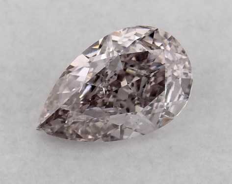 GIA 0.50 Carat Fancy Brownish Pink-SI1 Pear Shaped Diamond