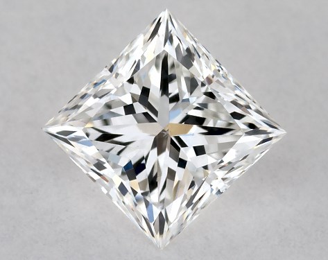 GIA 0.50 Carat F-VS2 Ideal Cut Princess Diamond