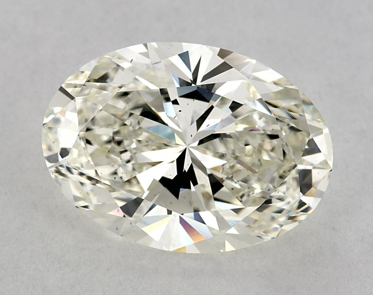 4.24 carat oval diamond, I VS2
