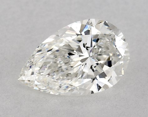 GIA 1.00 Carat G-VS2 Ideal Cut Pear Diamond