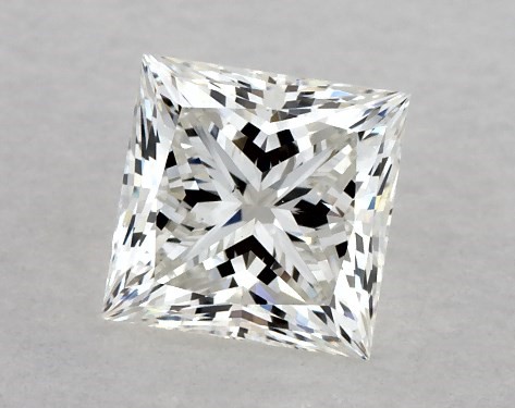 GIA 1.00 Carat H-VS2 Ideal Cut Princess Natural Diamond