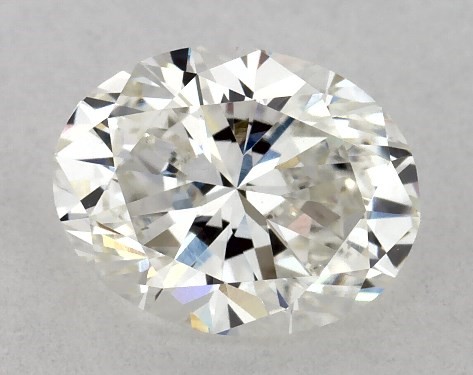 GIA 1.00 Carat H-VS2 Good Cut Oval Natural Diamond