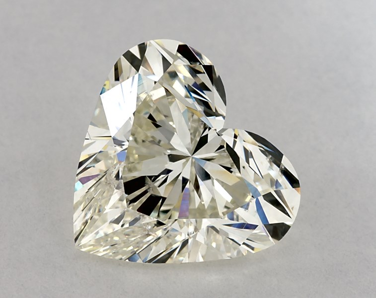 5.01 carat heart diamond, I SI1