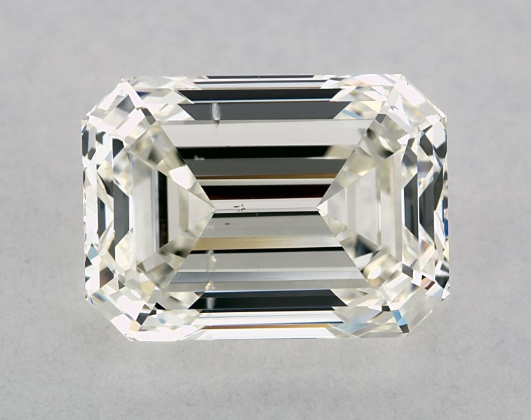 2.51 carat emerald diamond, I SI1