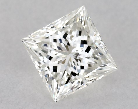 GIA 0.31 Carat G-SI2 Ideal Cut Princess Diamond