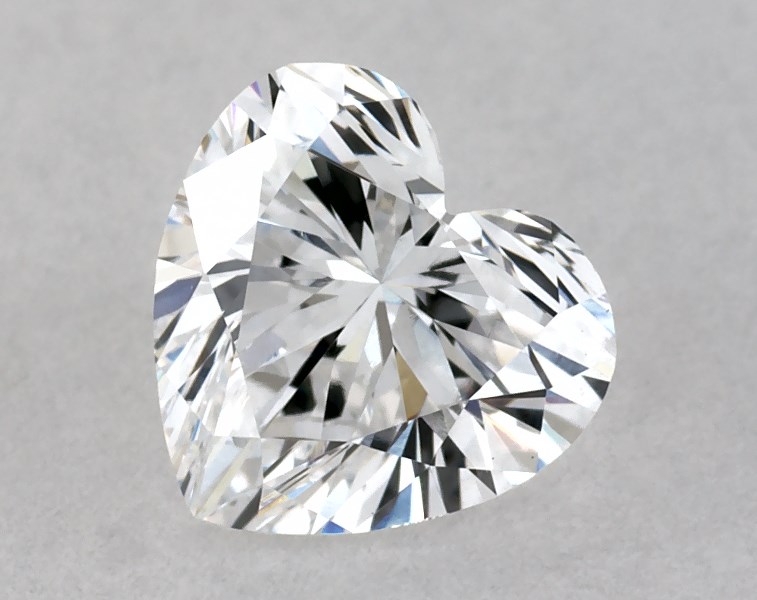 0.45 carat heart diamond, D VVS2