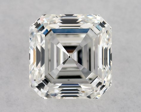 GIA 0.76 Carat H-VS2 Very Good Cut Asscher Diamond