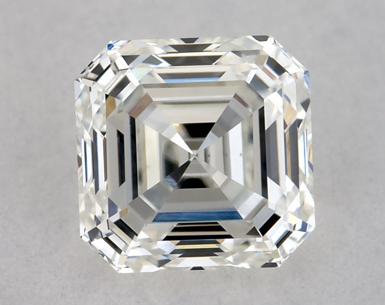 0.85 carat asscher diamond, G SI1
