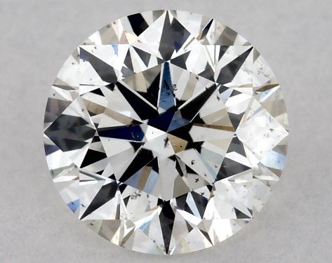 GIA 0.77 Carat H-SI1 Excellent Cut Round Diamond