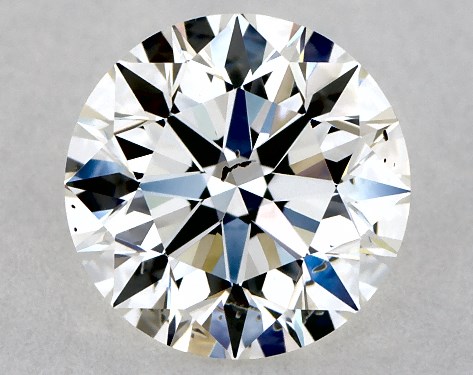 GIA 0.82 Carat H-SI1 Excellent Cut Round Diamond