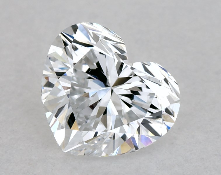 0.73 carat heart diamond, D VS1