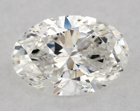 GIA 0.28 Carat H-SI1 Very Good Cut Oval Diamond