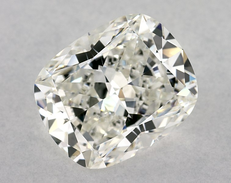5.02 carat cushion diamond, H SI1