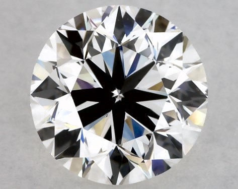 GIA 1.00 Carat H-VS1 Very Good Cut Round Diamond